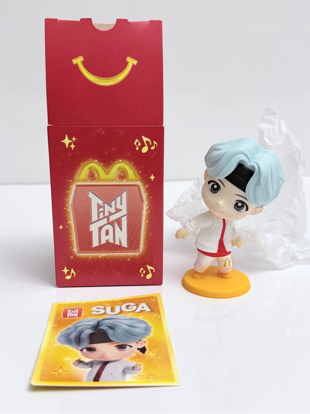 McDonald’s TinyTAN BTS Suga Happy Meal Toy Figure & Card Set Encore Edition